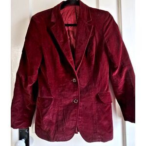 Vtg Mg 100% cotton Velveteen‎ sportwear blazer fits sz 4
